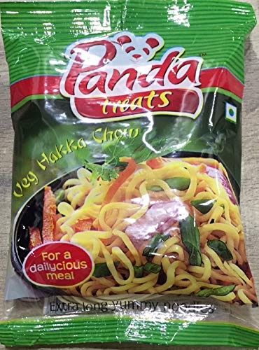 Panda Treats Veg Hakka Noodles (Pack of 450g (75g X6) X6 + 200g X2